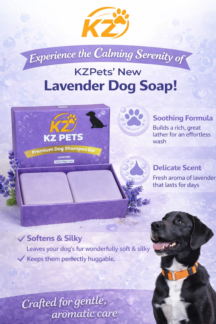 Premium Dog Shampoo Bar - Lavender